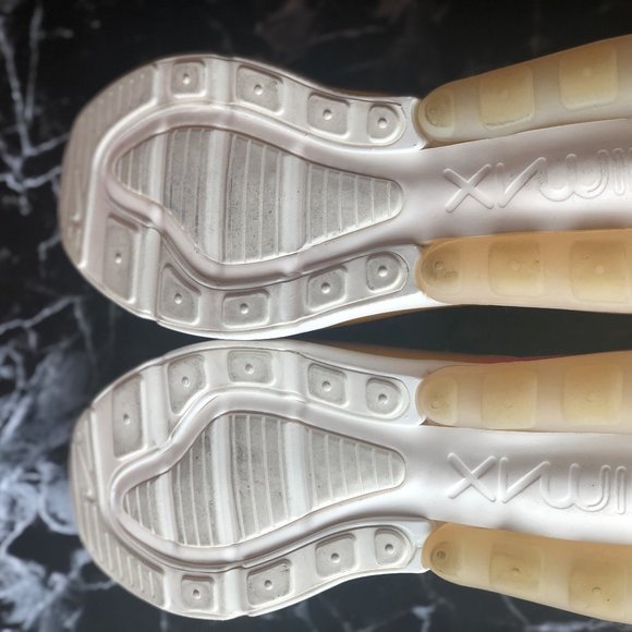 Nike Airmax 27C Floral Heel Orange Sneakers Size10 - Picture 7 of 8